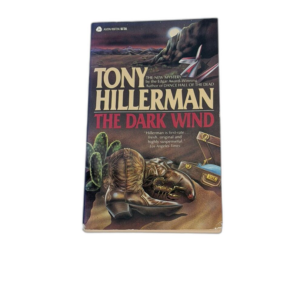 Autographed Tony Hillerman The Dark Wind Paperback First Avon Printing 1983